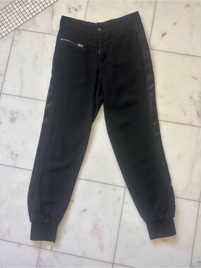 Tom Ford Black Satin-Trim Jogger Pants
